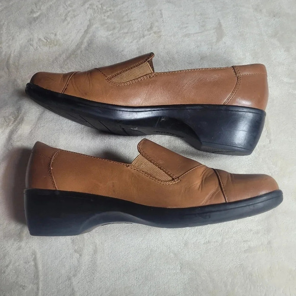 *LAST CHANCE* Clarks Bendables 62954 sz 9M Brown Slip on Loafers - Picture 6 of 10